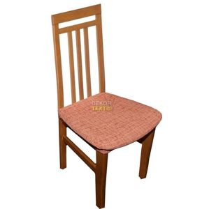 Poťah elastický na sedák stoličky, Andrea tehlová komplet 2 ks